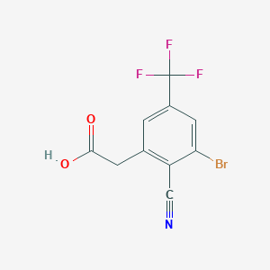 3-Bromo-2-cyano-5-(trifluoromethyl)phenylacetic acid