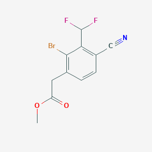 Methyl 2-bromo-4-cyano-3-(difluoromethyl)phenylacetate