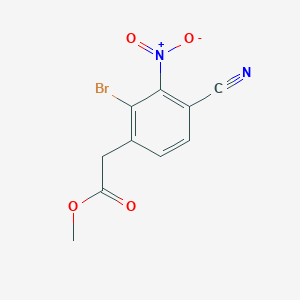 Methyl 2-bromo-4-cyano-3-nitrophenylacetate