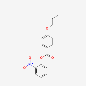 molecular formula C17H17NO5 B14142916 2-Nitrophenyl 4-butoxybenzoate CAS No. 579521-72-5
