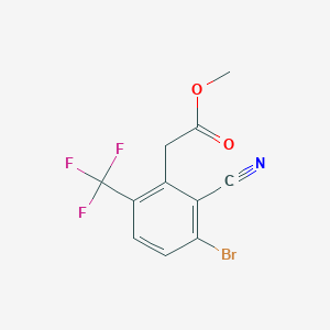 Methyl 3-bromo-2-cyano-6-(trifluoromethyl)phenylacetate