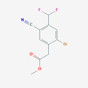 Methyl 2-bromo-5-cyano-4-(difluoromethyl)phenylacetate