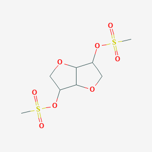 molecular formula C8H14O8S2 B14142946 (6-methylsulfonyloxy-2,3,3a,5,6,6a-hexahydrofuro[3,2-b]furan-3-yl) methanesulfonate CAS No. 24808-20-6