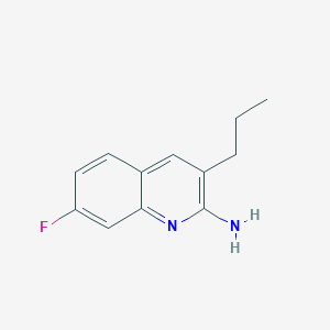 molecular formula C12H13FN2 B14142957 2-Amino-7-fluoro-3-propylquinoline CAS No. 948294-22-2