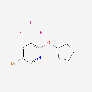 5-Bromo-2-(cyclopentyloxy)-3-(trifluoromethyl)pyridine