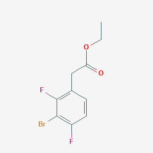 molecular formula C10H9BrF2O2 B1414299 Ethyl 3-bromo-2,4-difluorophenylacetate CAS No. 1807120-41-7