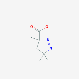 molecular formula C8H12N2O2 B141430 Methyl 6-methyl-4,5-diazaspiro[2.4]hept-4-ene-6-carboxylate CAS No. 158664-54-1