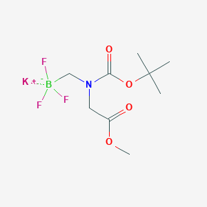 Potassium ((tert-butoxycarbonyl(2-methoxy-2-oxoethyl)amino)methyl)trifluoroborate