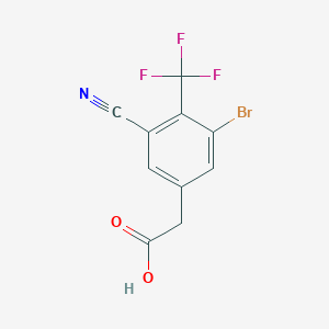 3-Bromo-5-cyano-4-(trifluoromethyl)phenylacetic acid