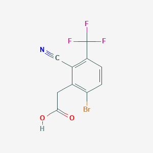 6-Bromo-2-cyano-3-(trifluoromethyl)phenylacetic acid