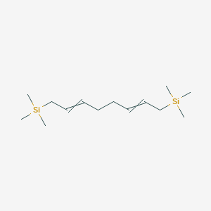 molecular formula C14H30Si2 B14143093 Silane, 2,6-octadiene-1,8-diylbis[trimethyl- CAS No. 3528-13-0