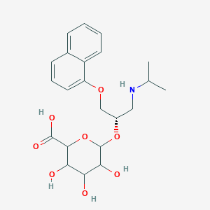 molecular formula C22H29NO8 B1414315 (S)-普萘洛尔-O-β-D-葡萄糖醛酸苷 CAS No. 58657-78-6