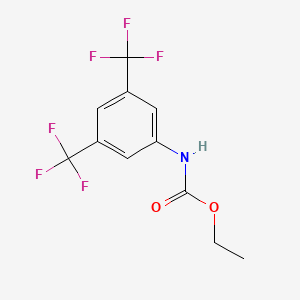 molecular formula C11H9F6NO2 B14143211 Ethyl n-[3,5-di(trifluoromethyl)phenyl]carbamate CAS No. 1998-88-5