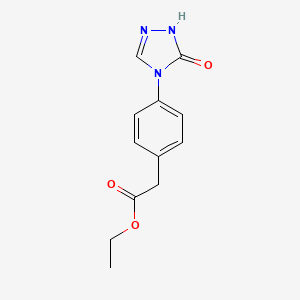 ethyl [4-(5-oxo-1,5-dihydro-4H-1,2,4-triazol-4-yl)phenyl]acetate