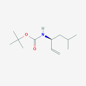 molecular formula C12H23NO2 B14143262 tert-Butyl (S)-(5-methylhex-1-en-3-yl)carbamate CAS No. 107202-41-5