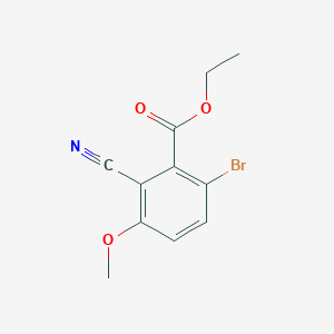 molecular formula C11H10BrNO3 B1414328 Ethyl 6-bromo-2-cyano-3-methoxybenzoate CAS No. 1807164-63-1