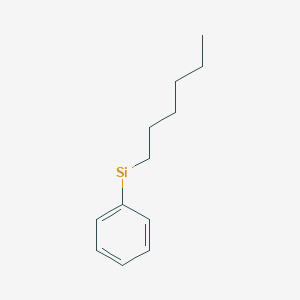 molecular formula C12H18Si B14143294 Hexyl-phenyl-silane 