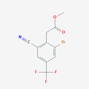 Methyl 2-bromo-6-cyano-4-(trifluoromethyl)phenylacetate
