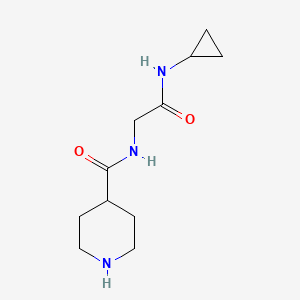 molecular formula C11H19N3O2 B14143395 N-[2-(Cyclopropylamino)-2-oxoethyl]piperidine-4-carboxamide CAS No. 926225-11-8
