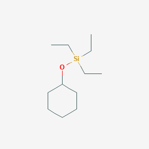 molecular formula C12H26OSi B14143404 Silane, (cyclohexyloxy)triethyl- CAS No. 4419-18-5