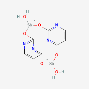 molecular formula C8H8N4O6Sb2 B14143452 Antimonyl-2,4-dihydroxy pyrimidine CAS No. 77824-44-3