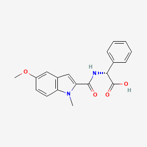 molecular formula C19H18N2O4 B14143477 (2R)-{[(5-methoxy-1-methyl-1H-indol-2-yl)carbonyl]amino}(phenyl)ethanoic acid CAS No. 957023-30-2