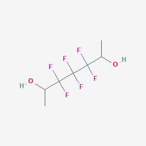 molecular formula C7H10F6O2 B14143479 3,3,4,4,5,5-Hexafluoroheptane-2,6-diol CAS No. 3726-32-7