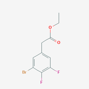 molecular formula C10H9BrF2O2 B1414348 Ethyl 3-bromo-4,5-difluorophenylacetate CAS No. 1807187-48-9