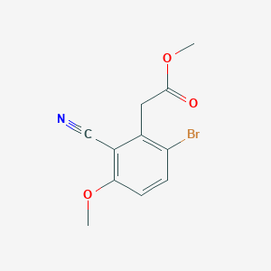 Methyl 6-bromo-2-cyano-3-methoxyphenylacetate