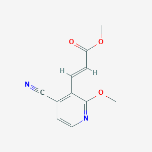 molecular formula C11H10N2O3 B14143503 (E)-methyl 3-(4-cyano-2-methoxypyridin-3-yl)acrylate CAS No. 908279-58-3