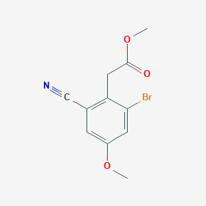 Methyl 2-bromo-6-cyano-4-methoxyphenylacetate