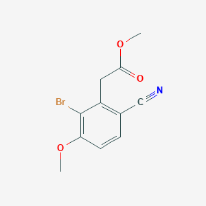 Methyl 2-bromo-6-cyano-3-methoxyphenylacetate