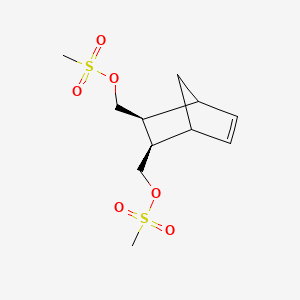 molecular formula C11H18O6S2 B14143526 [(2R,3S)-3-(methylsulfonyloxymethyl)-2-bicyclo[2.2.1]hept-5-enyl]methyl methanesulfonate CAS No. 2434-86-8