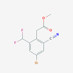 Methyl 4-bromo-2-cyano-6-(difluoromethyl)phenylacetate