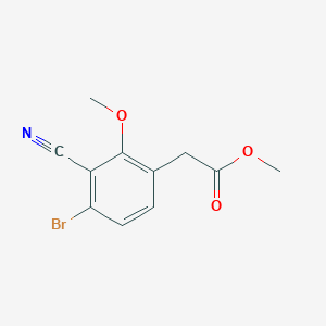 Methyl 4-bromo-3-cyano-2-methoxyphenylacetate