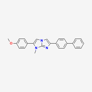 molecular formula C25H21N3O B14143553 6-(biphenyl-4-yl)-2-(4-methoxyphenyl)-1-methyl-1H-imidazo[1,2-a]imidazole CAS No. 755002-83-6