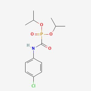 molecular formula C13H19ClNO4P B14143579 N-(4-chlorophenyl)-1-di(propan-2-yloxy)phosphorylformamide CAS No. 6952-61-0