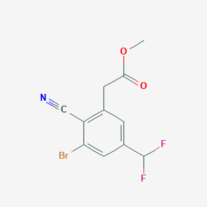 Methyl 3-bromo-2-cyano-5-(difluoromethyl)phenylacetate