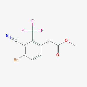 Methyl 4-bromo-3-cyano-2-(trifluoromethyl)phenylacetate
