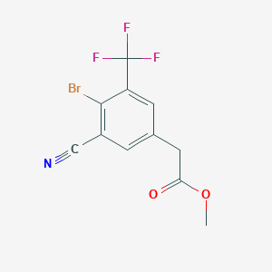Methyl 4-bromo-3-cyano-5-(trifluoromethyl)phenylacetate