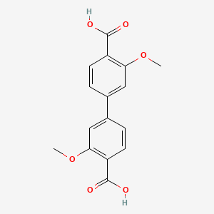 molecular formula C16H14O6 B14143679 4-(4-Carboxy-3-methoxyphenyl)-2-methoxybenzoic acid CAS No. 861600-12-6