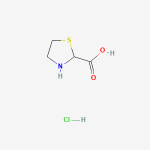 molecular formula C4H8ClNO2S B14143683 Thiazolidine-2-carboxylic acid, hydrochloride CAS No. 69517-66-4