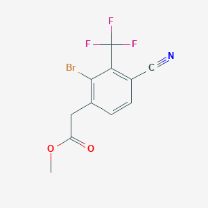 Methyl 2-bromo-4-cyano-3-(trifluoromethyl)phenylacetate