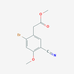 Methyl 2-bromo-5-cyano-4-methoxyphenylacetate