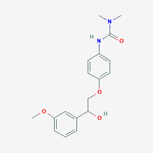 molecular formula C18H22N2O4 B14143727 N'-{4-[2-Hydroxy-2-(3-methoxyphenyl)ethoxy]phenyl}-N,N-dimethylurea CAS No. 88972-02-5