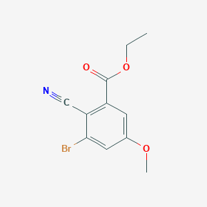 Ethyl 3-bromo-2-cyano-5-methoxybenzoate