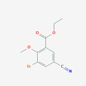 Ethyl 3-bromo-5-cyano-2-methoxybenzoate