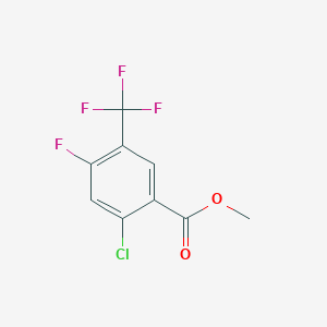 molecular formula C9H5ClF4O2 B14143777 Methyl 2-chloro-4-fluoro-5-(trifluoromethyl)benzoate CAS No. 264927-55-1