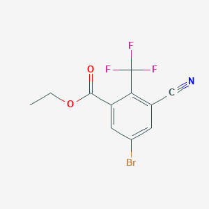 Ethyl 5-bromo-3-cyano-2-(trifluoromethyl)benzoate