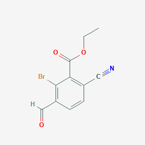 Ethyl 2-bromo-6-cyano-3-formylbenzoate